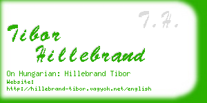 tibor hillebrand business card